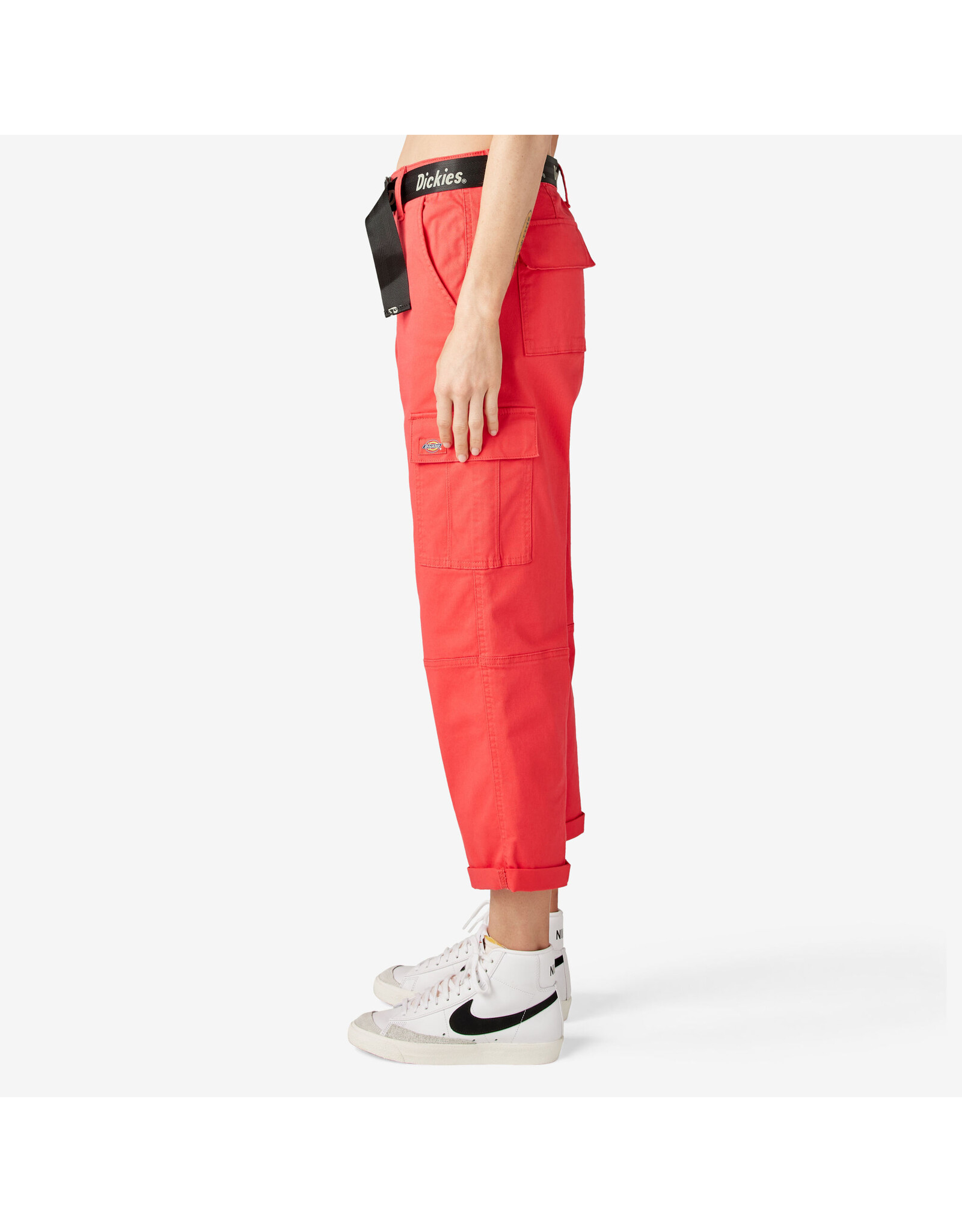 DICKIES Women's Relaxed Fit Cropped Cargo Pants Bittersweet - FPR50BW2