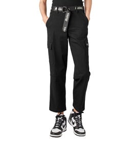 DICKIES Women's Relaxed Fit Cropped Cargo Pants Black - FPR50BKX