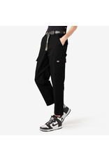 DICKIES Women's Relaxed Fit Cropped Cargo Pants Black - FPR50BKX