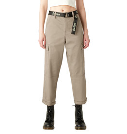 DICKIES Women's Relaxed Fit Cropped Cargo Pants Desert Sand - FPR50DS