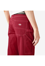 DICKIES Women's Relaxed Fit Carpenter Pants English Red - FPR51ER