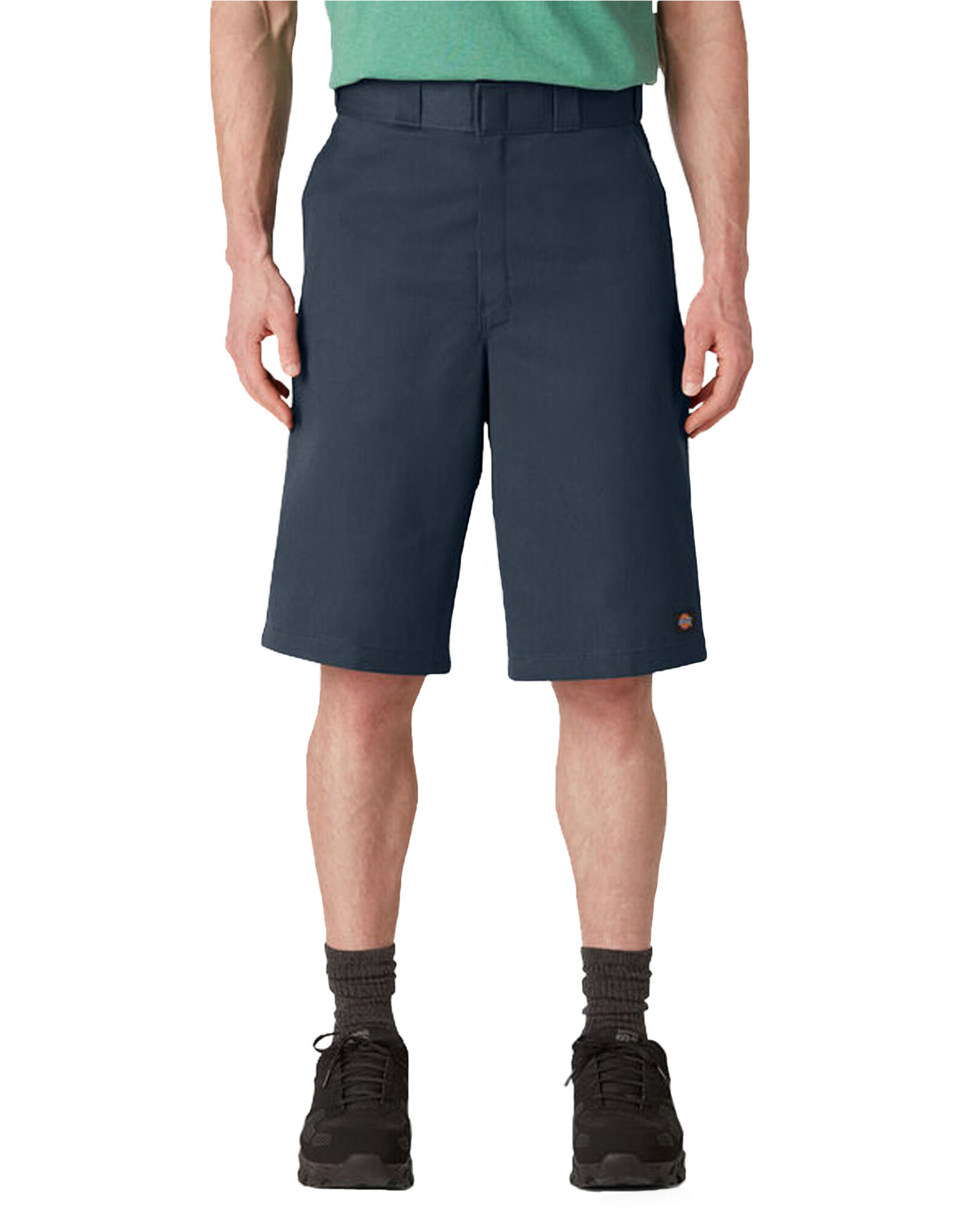 DICKIES Loose Fit Flat Front Work Shorts, 13" Dark Navy - 42283DN