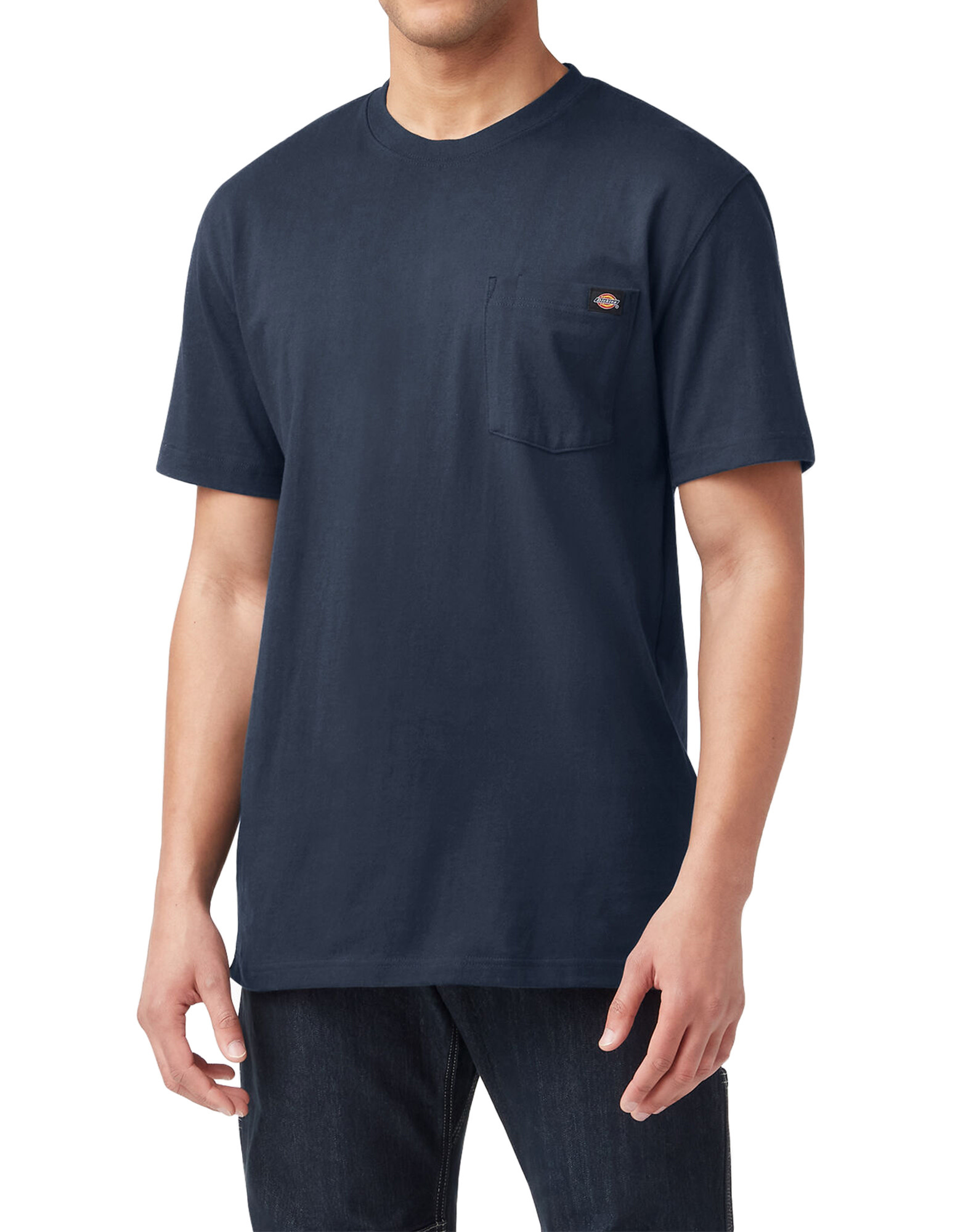 DICKIES Heavyweight Short Sleeve Pocket T Shirt Dark Navy