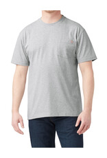 DICKIES Heavyweight Short Sleeve Pocket T-Shirt Heather Grey - WS450HG