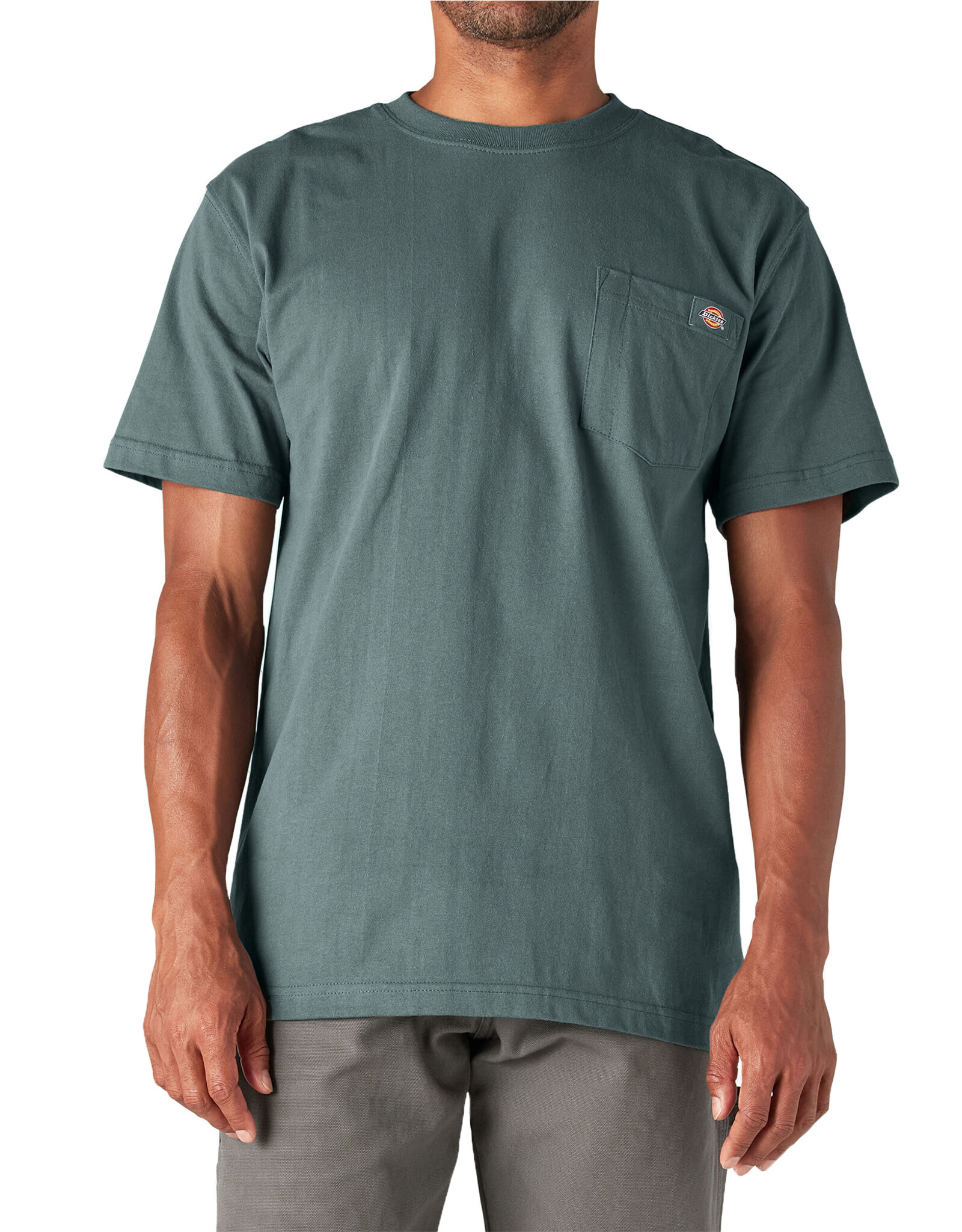 DICKIES Heavyweight Short Sleeve Pocket T-Shirt Lincoln Green - WS450LN
