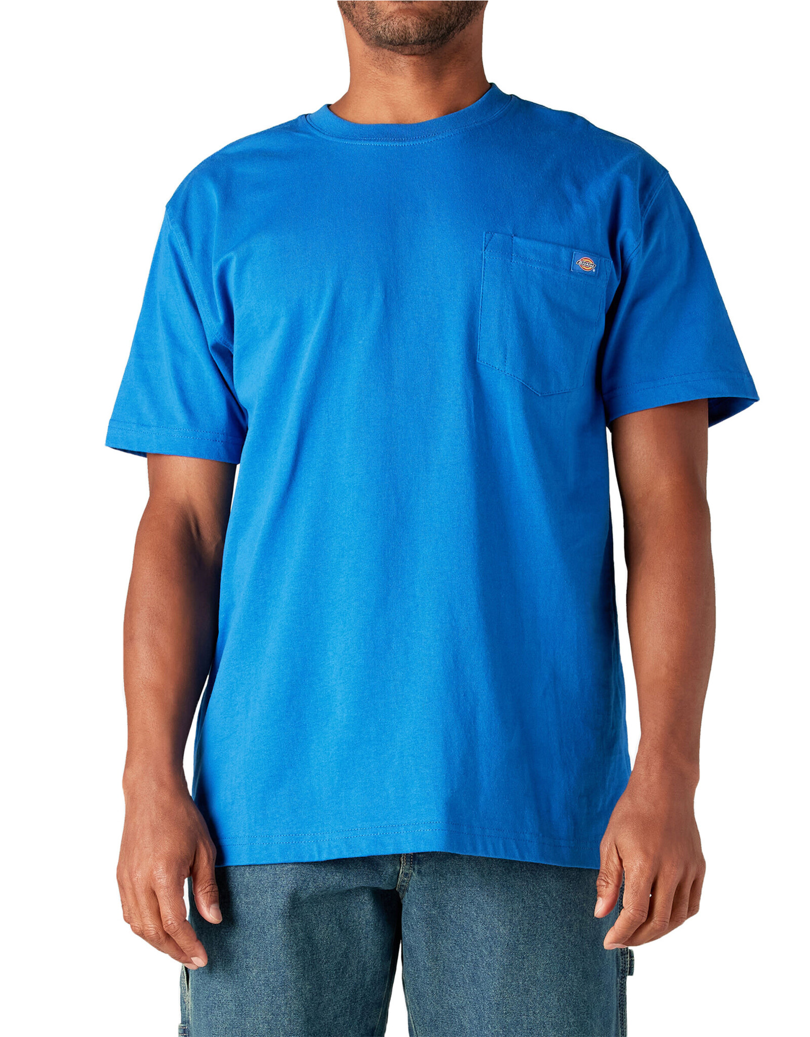 DICKIES Heavyweight Short Sleeve Pocket T-Shirt Royal Blue - WS450RB