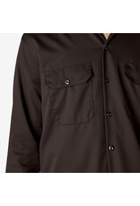 DICKIES Long Sleeve Work Shirt Dark Brown Original Fit - 574DB