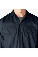 DICKIES Long Sleeve Work Shirt Dark Navy Original Fit - 574DN
