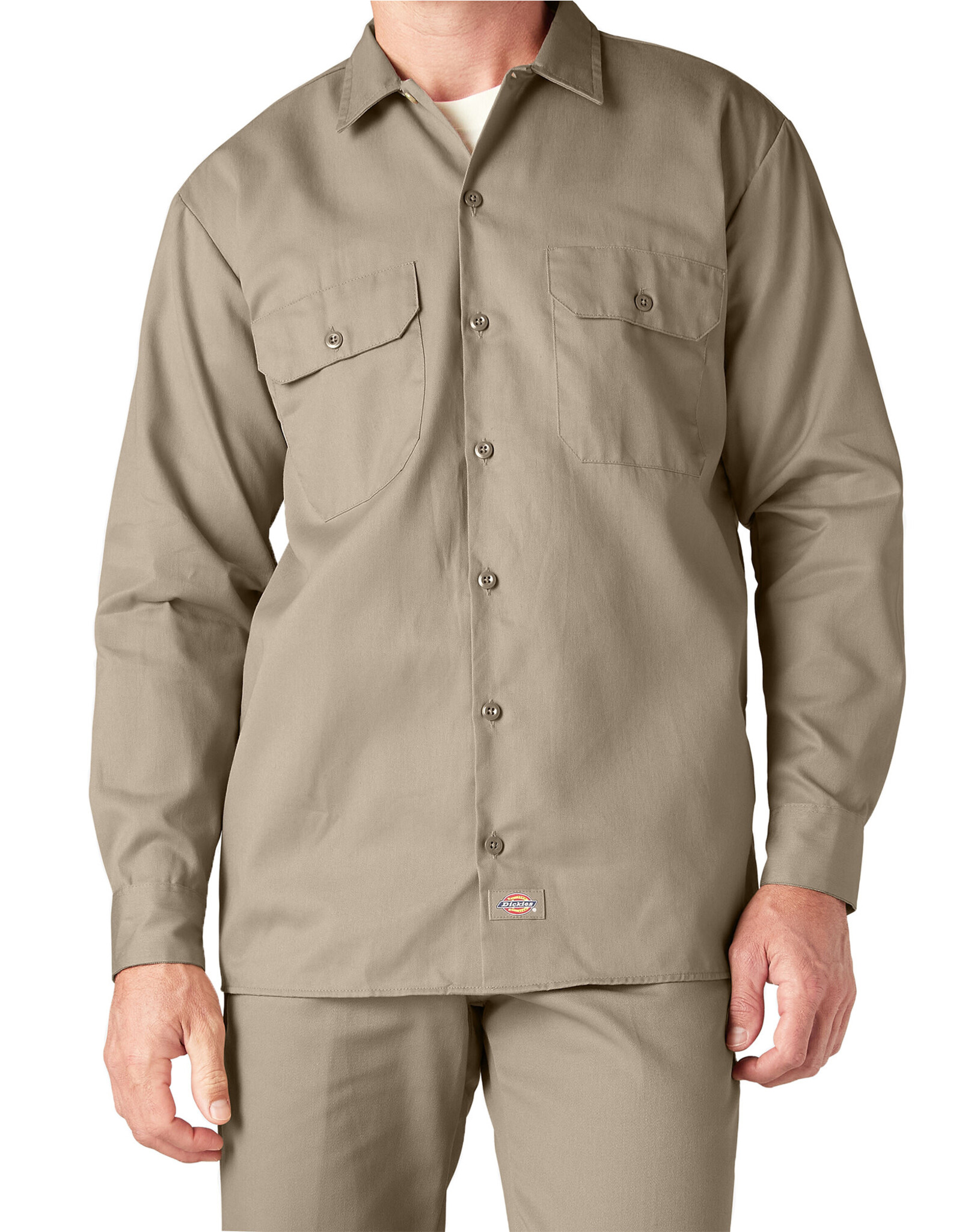 DICKIES Long Sleeve Work Shirt Desert Sand Original Fit - 574DS
