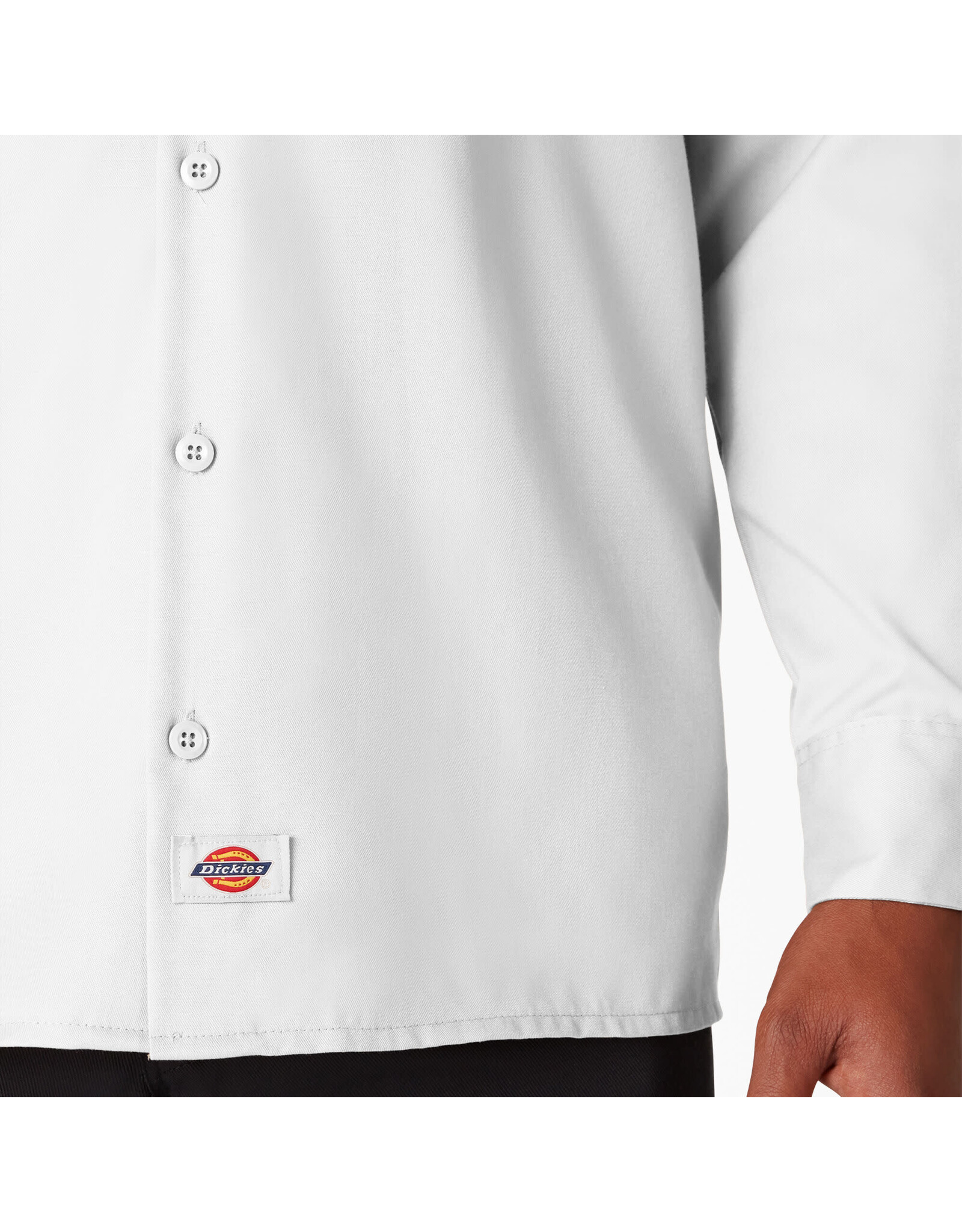 DICKIES Long Sleeve Work Shirt White Original Fit - 574WH