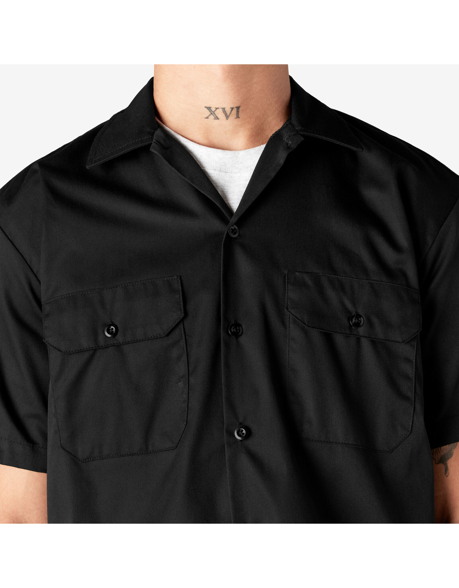 DICKIES Short Sleeve Work Shirt Black Original Fit - 1574BK