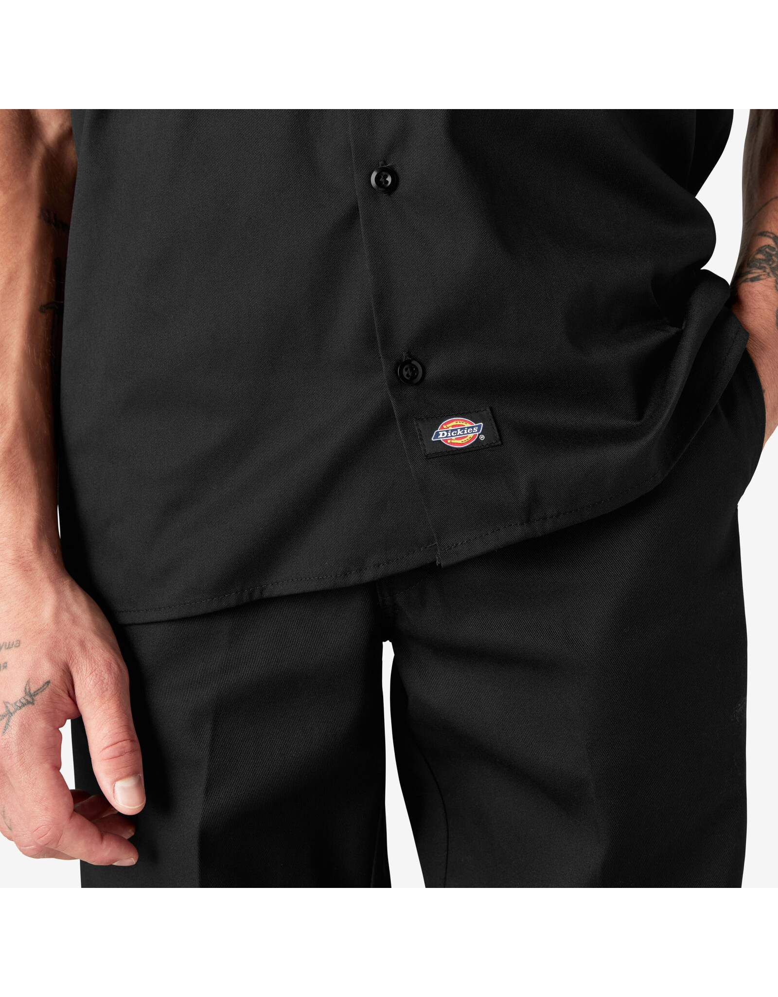 DICKIES Short Sleeve Work Shirt Black Original Fit - 1574BK
