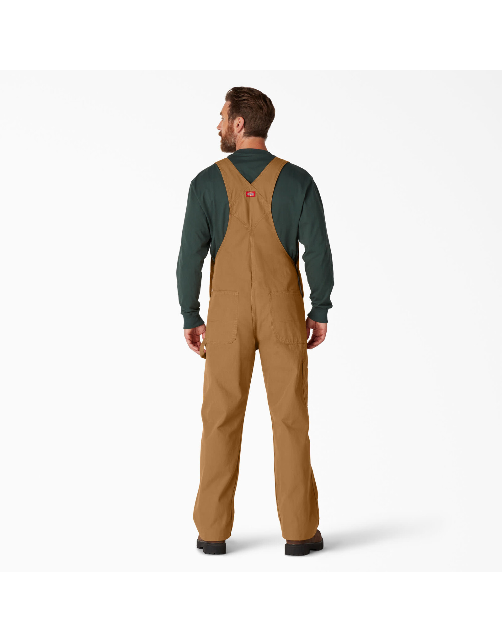 DICKIES Classic Bib Overalls Rinsed Brown Duck - DB100RBD