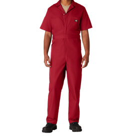 DICKIES Short Sleeve Coveralls Red - 33999RD