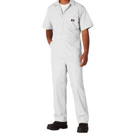 DICKIES Short Sleeve Coveralls White - 33999WH