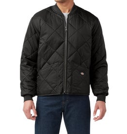 DICKIES Diamond Quilted Jacket Black - 61242BK