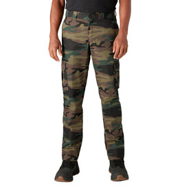 DICKIES FLEX Slim Fit Straight Leg Cargo Pants Hunter Green Camo - WP594HRC