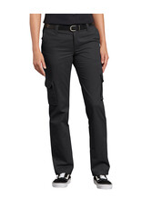 DICKIES Women's FLEX Relaxed Fit Cargo Pants Black - FP888BK