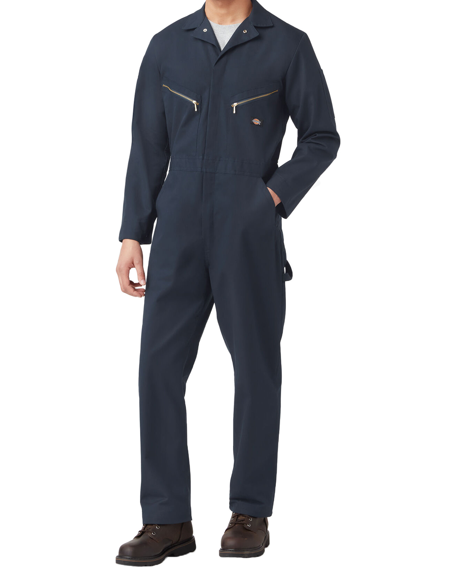 DICKIES Deluxe Blended Long Sleeve Coveralls Dark Navy 48799DN