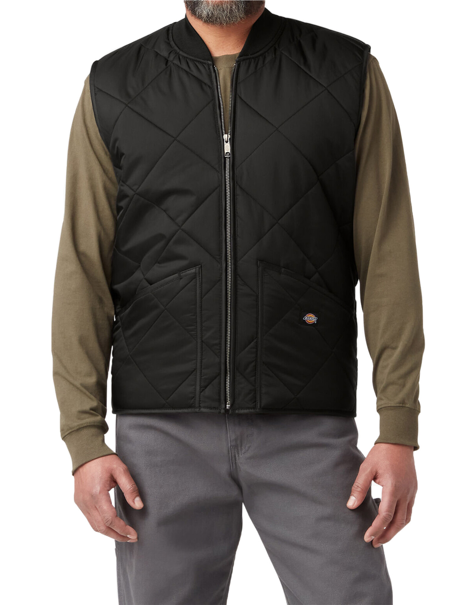 DICKIES Diamond Quilted Vest Black - TE242BK