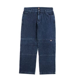 DICKIES Loose Fit Double Knee Jeans Stonewashed Indigo Blue - DUR05SNB