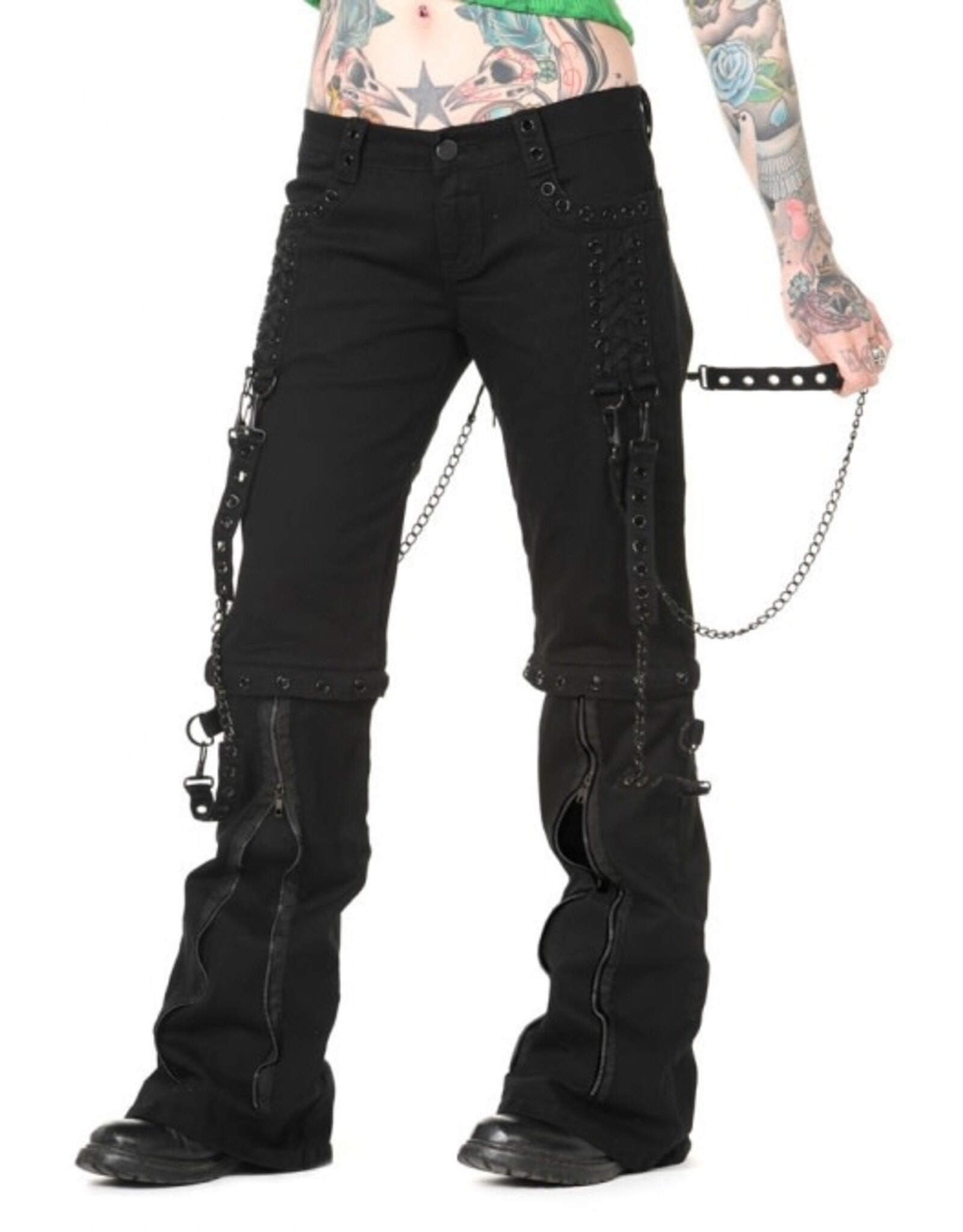 BANNED HELLBOUND TROUSERS Black Chain Trousers - TBN404 - Boutique