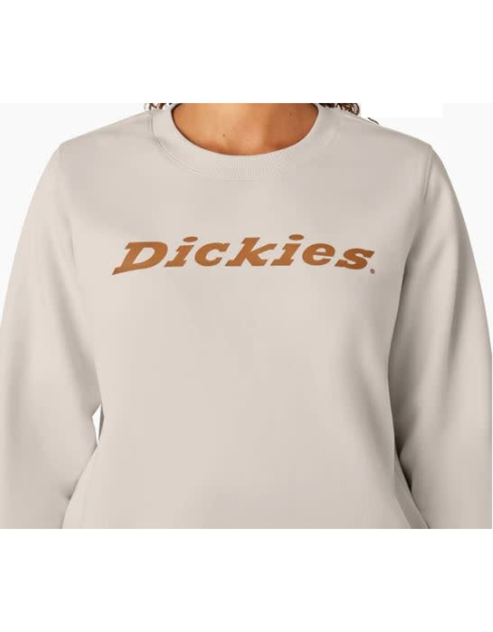 DICKIES Heavyweight Wordmark Crew Fleece Cream - FW204CR9