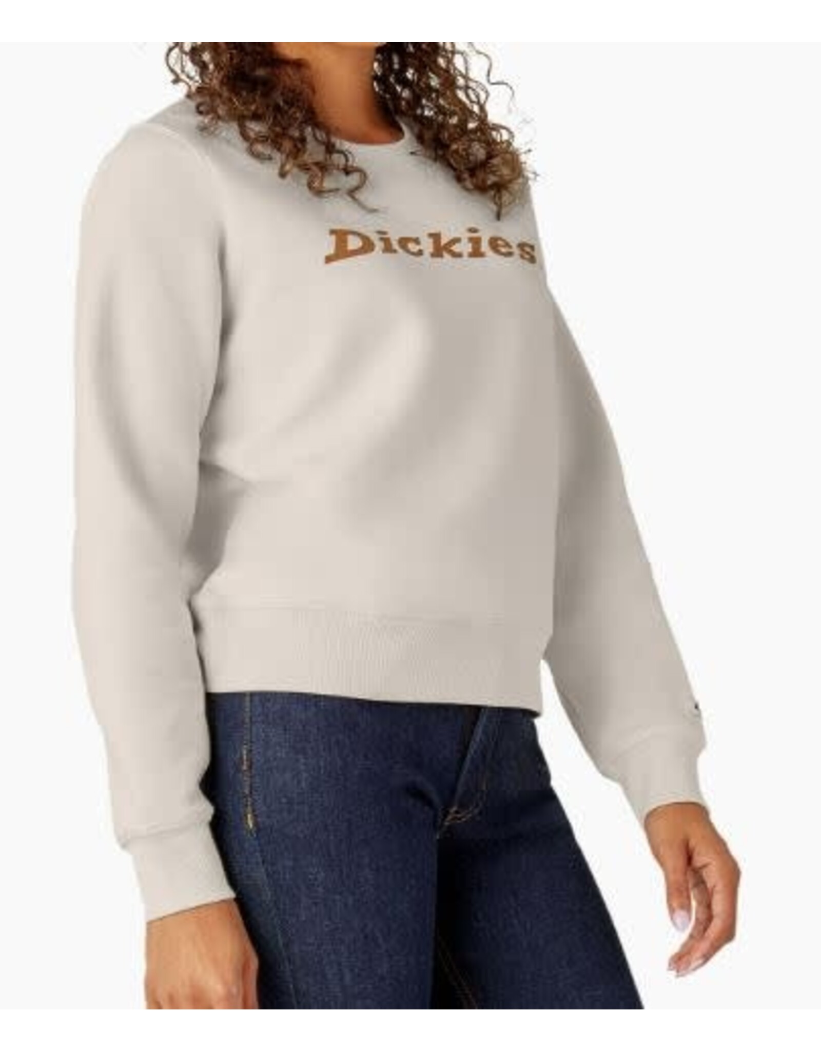 DICKIES Heavyweight Wordmark Crew Fleece Cream - FW204CR9