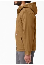 DICKIES Sherpa Lined Hooded Jacket Brown Duck - TJ350RBD