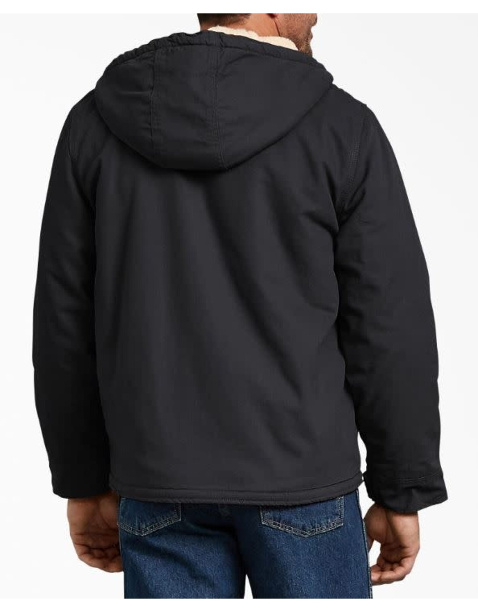 DICKIES Sherpa Lined Hooded Jacket Black - TJ350RBK