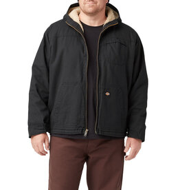 DICKIES Sherpa Lined Hooded Jacket Black - TJ350RBK