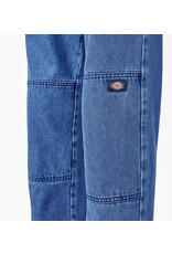 DICKIES Men's Loose Fit Double Knee Jeans Stonewash Vintage Blue - DUR05WVB