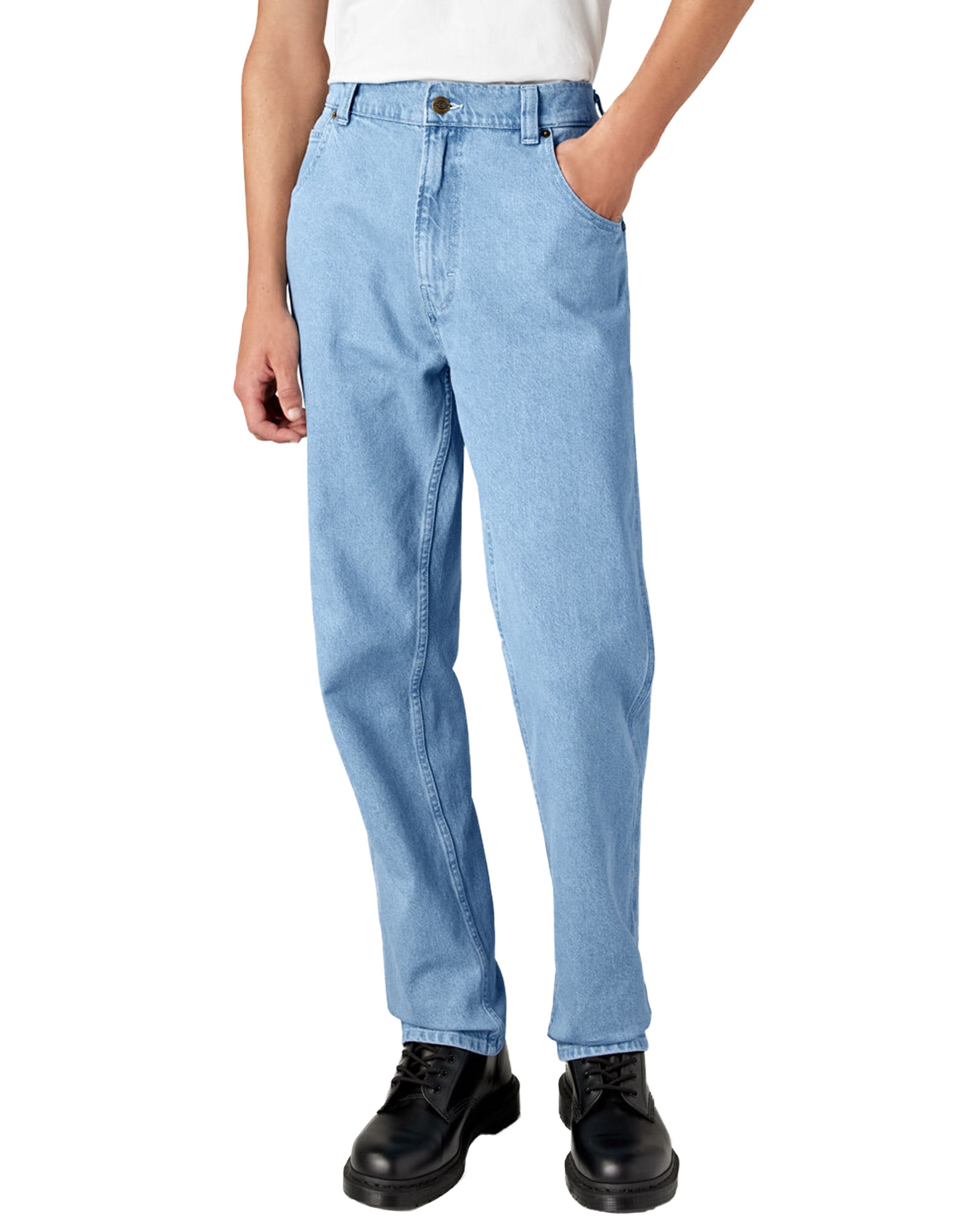 DICKIES Men's Houston Denim Pant Light Denim - DUR08LTD - Boutique