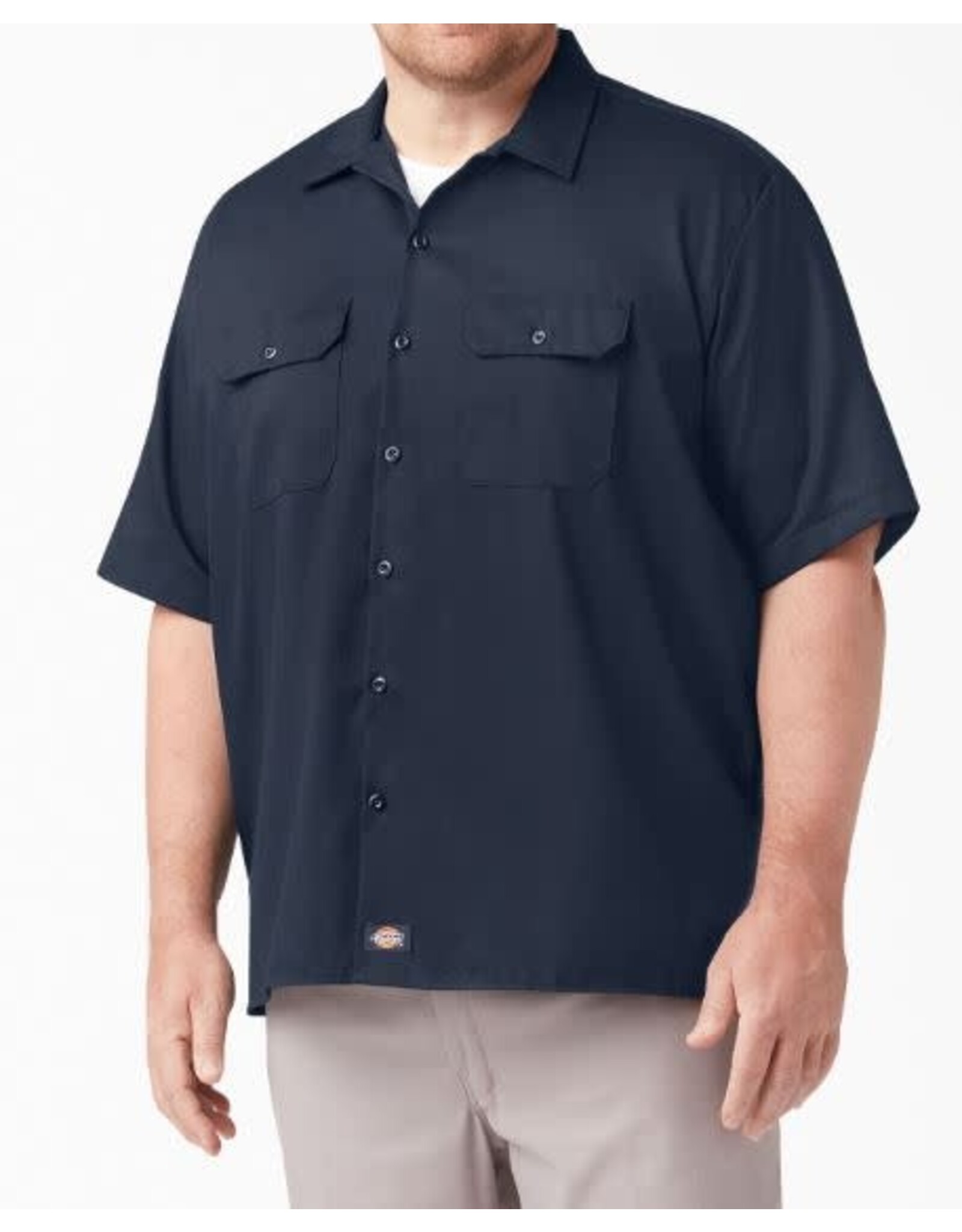 DICKIES Short Sleeve Twill Work Shirt Dark Navy - WS675DN