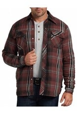 DICKIES Sherpa Lined Snap Front Jacket Cave/Black Plaid - TJ200PVL
