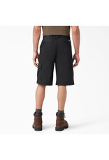 DICKIES 13" Relaxed Fit Twill Cargo Work Short Black - WR557BK
