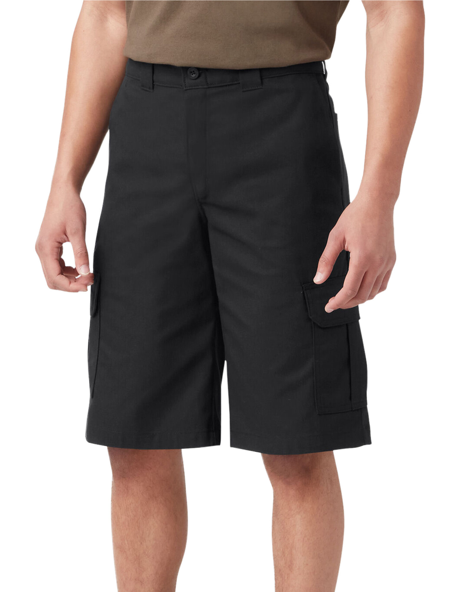 DICKIES 13" Relaxed Fit Twill Cargo Work Short Black - WR557BK