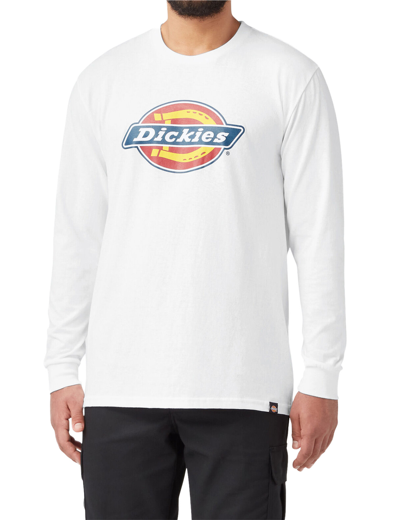 DICKIES Long Sleeve Relaxed Fit Graphic Tee (Logo) White - WL45AAWH