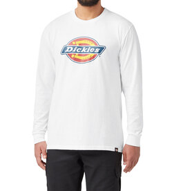 DICKIES Long Sleeve Relaxed Fit Graphic Tee (Logo) White - WL45AAWH