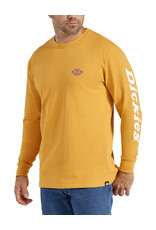 DICKIES Men's Long Sleeve Graphic T-Shirt (Small Logo) Dijon Yellow - WL469ID