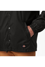 DICKIES Snap Front Nylon Jacket Black - 76242BK