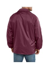 DICKIES Snap Front Nylon Jacket Burgundy - 76242BY