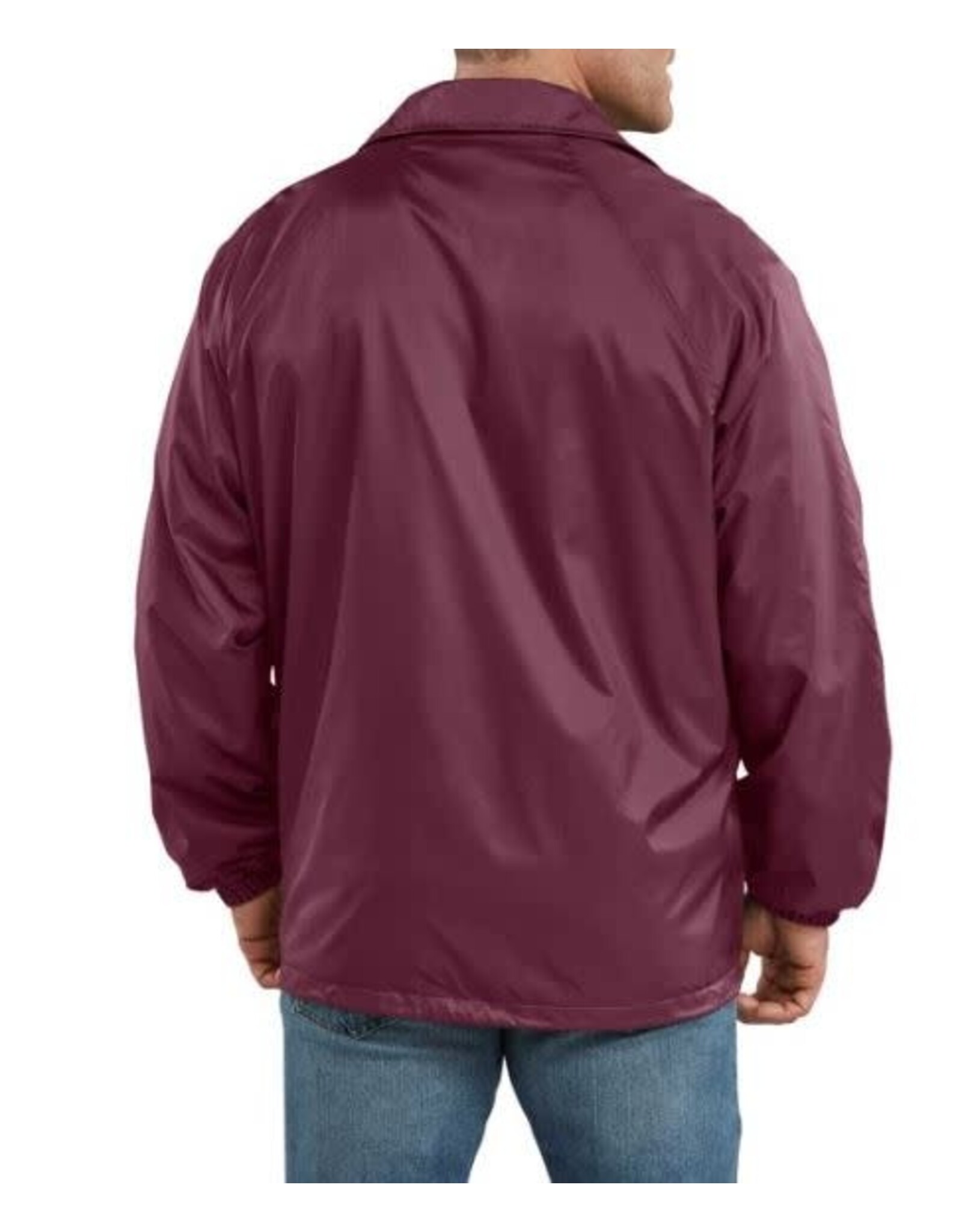 DICKIES Snap Front Nylon Jacket Burgundy - 76242BY