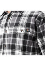 DICKIES Flex Long Sleeve Flannel Shirt Black/Charcoal - WL650A2F