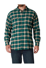 DICKIES FLEX Long Sleeve Flannel Shirt Forest Desert Sand Plaid - WL650TP2