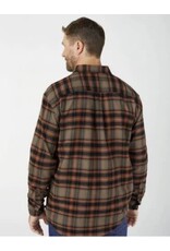 DICKIES FLEX Long Sleeve Flannel Shirt Mushroom Auburn - WL650P1H