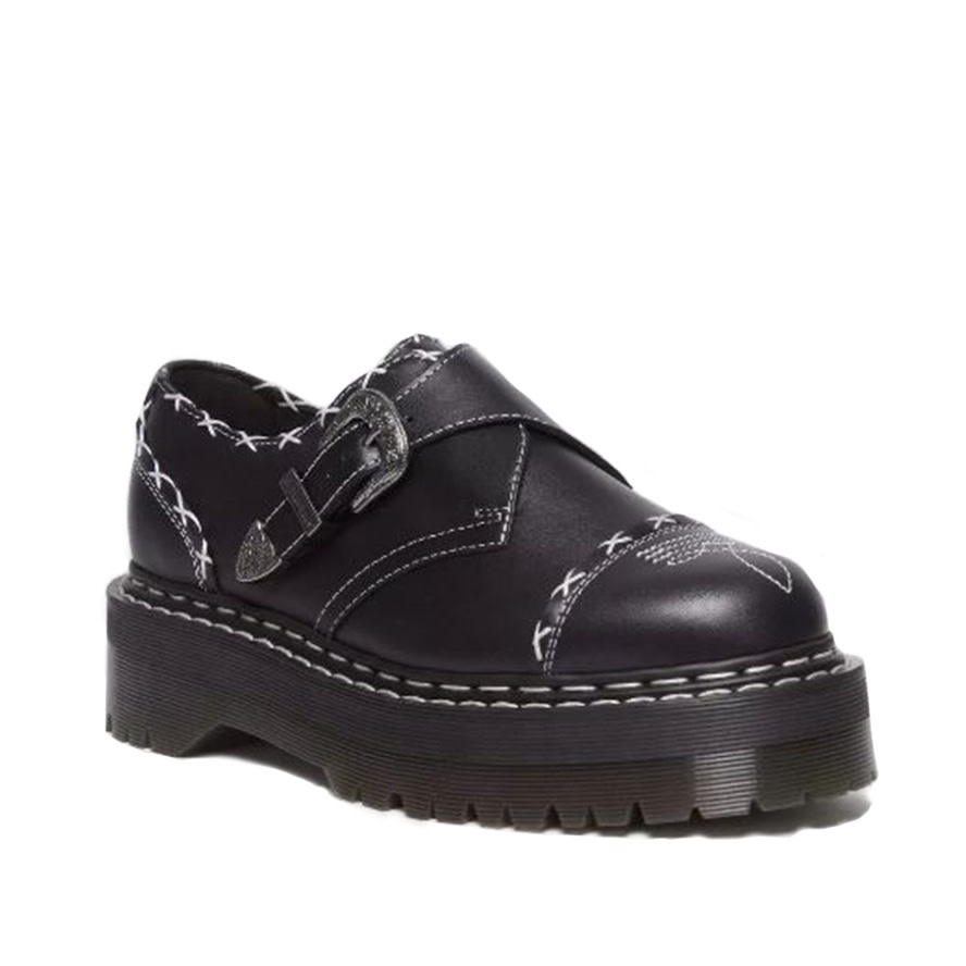 DR. MARTENS MONK QUAD GOTHIC AMERICANA BL. WANAMA M99QGAB