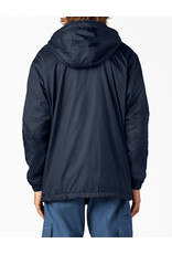 DICKIES Fleece Lined Hooded Nylon Jacket Black - 33237BK