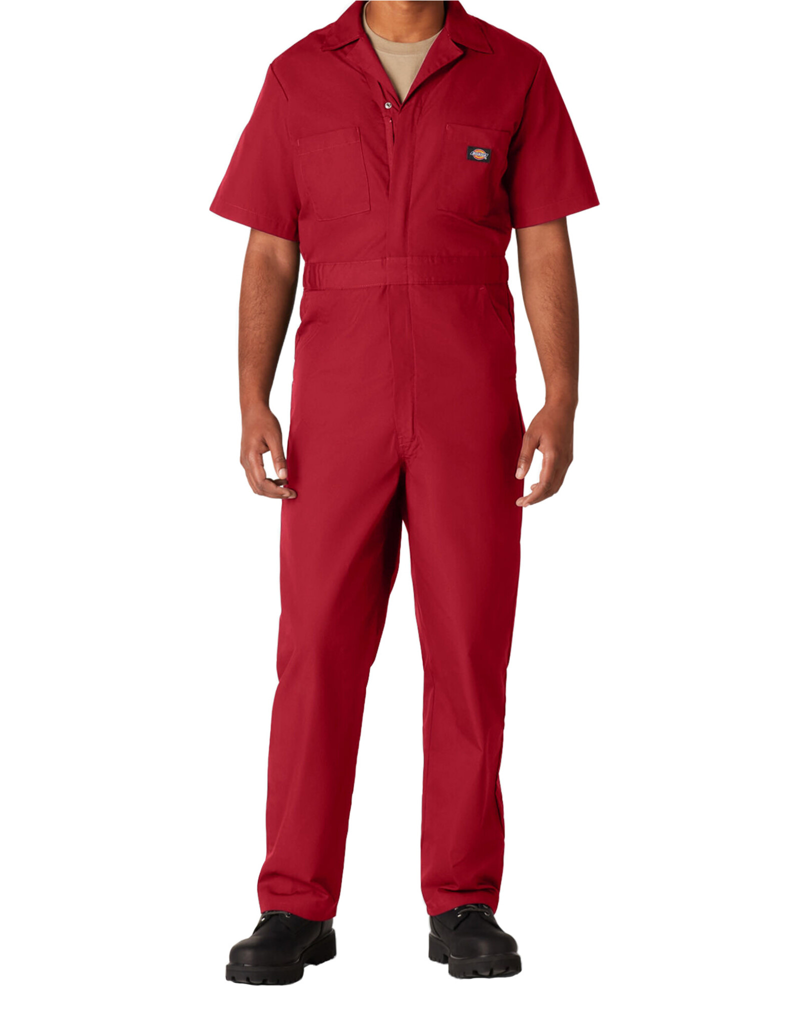 DICKIES Short Sleeve Coveralls Red - 33999RD