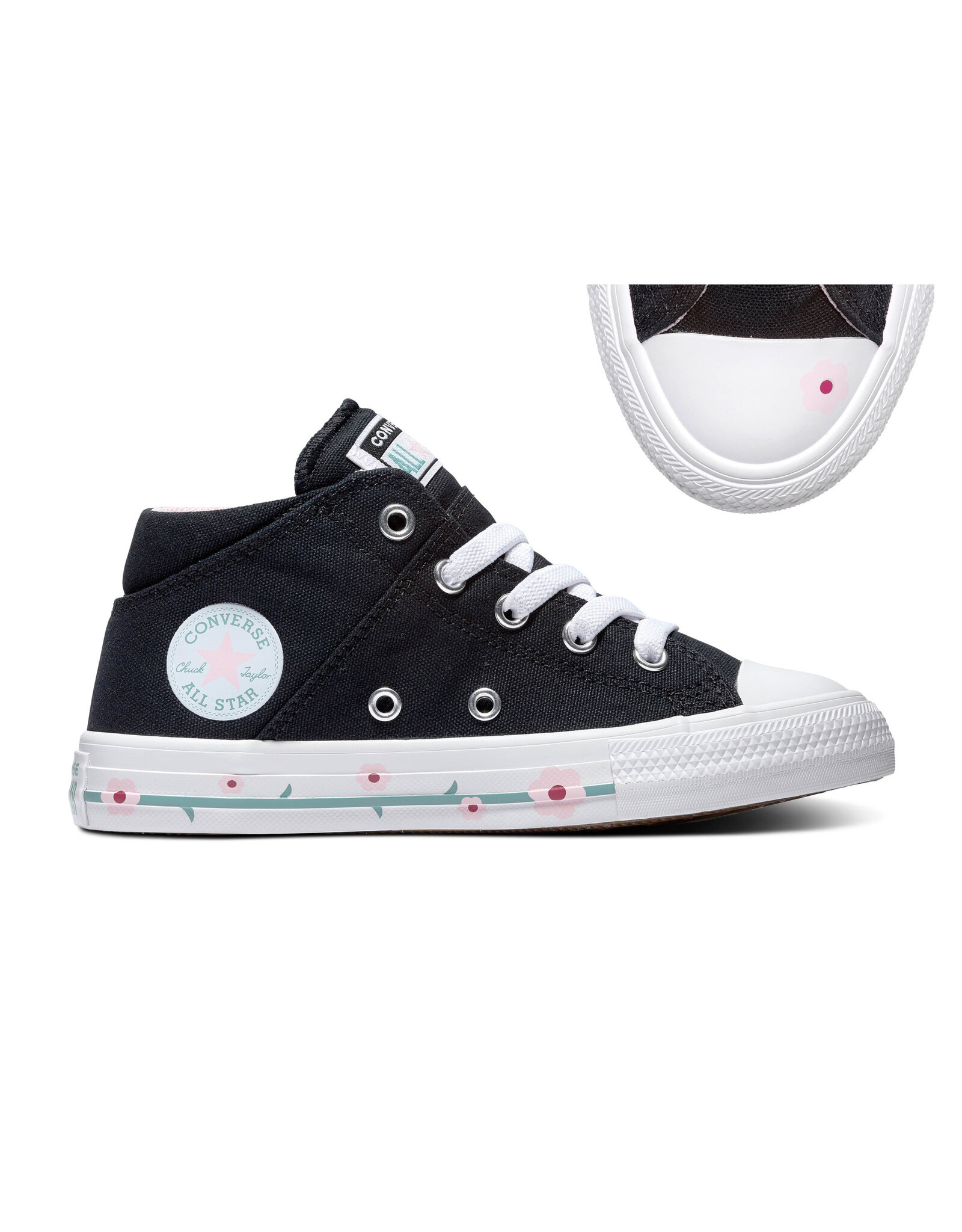 CHUCK TAYLOR ALL STAR  MADISON MID BLACK/CHERRY BLOSSOM CAMAB-666917C